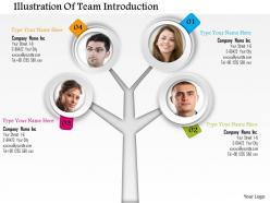 0714 business consulting illustration of team introduction powerpoint slide template