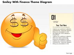 0714 business consulting smiley with finance theme diagram powerpoint slide template