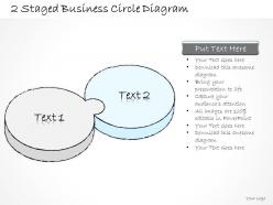 0714 business ppt diagram 2 staged business circle diagram powerpoint template