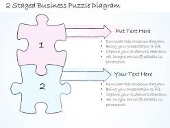0714 business ppt diagram 2 staged business puzzle diagram powerpoint template