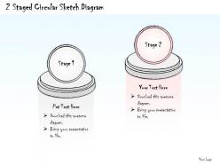 0714 business ppt diagram 2 staged circular sketch diagram powerpoint template