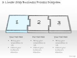 0714 business ppt diagram 3 linear step business process diagram powerpoint template