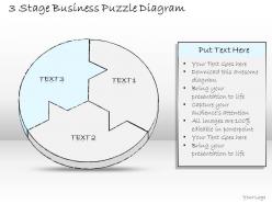 0714 business ppt diagram 3 stage business puzzle diagram powerpoint template