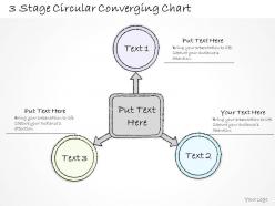 0714 Business Ppt Diagram 3 Stage Circular Converging Chart Powerpoint Template