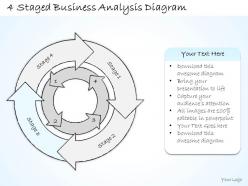 0714 business ppt diagram 4 staged business analysis diagram powerpoint template