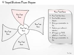 0714 business ppt diagram 4 staged business flower diagram powerpoint template