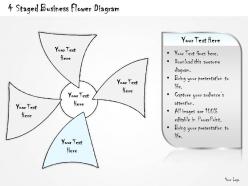 0714 business ppt diagram 4 staged business flower diagram powerpoint template