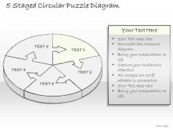 0714 business ppt diagram 5 staged circular puzzle diagram powerpoint template