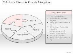 19657094 style puzzles circular 5 piece powerpoint presentation diagram infographic slide