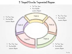 0714 Business Ppt Diagram 5 Staged Circular Segmented Diagram Powerpoint Template