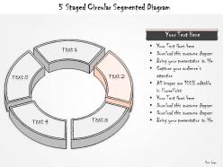 0714 business ppt diagram 5 staged circular segmented diagram powerpoint template