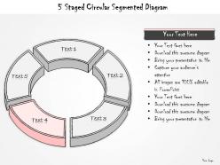 0714 business ppt diagram 5 staged circular segmented diagram powerpoint template