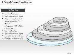 0714 business ppt diagram 6 staged process flow diagram powerpoint template