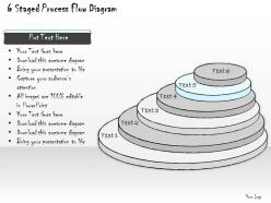 0714 business ppt diagram 6 staged process flow diagram powerpoint template