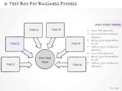 0714 business ppt diagram 6 text box for business process powerpoint template