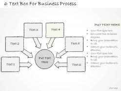 0714 business ppt diagram 6 text box for business process powerpoint template