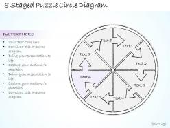 0714 business ppt diagram 8 staged puzzle circle diagram powerpoint template