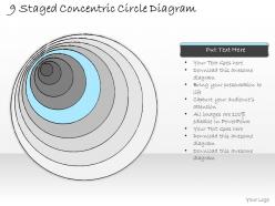 0714 business ppt diagram 9 staged concentric circle diagram powerpoint template