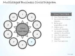 0714 business ppt diagram multistaged business circle diagram powerpoint template