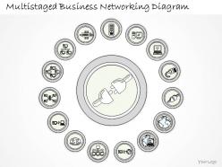 0714 Business Ppt Diagram Multistaged Business Networking Diagram Powerpoint Template