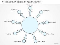 0714 business ppt diagram multistaged circular box diagram powerpoint template