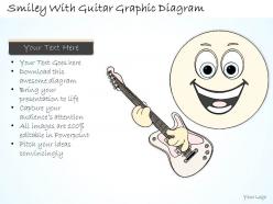 0714 business ppt diagram smiley with guitar graphic diagram powerpoint template