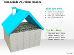 0714 home made of dollars finance diagram image graphics for powerpoint