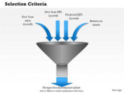 0714 selection criteria powerpoint presentation slide template