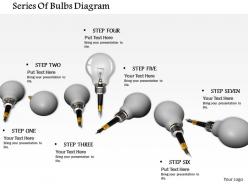 0714 Series Of Bulbs Diagram Image Graphics For Powerpoint