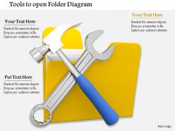 0714 tools to open folder diagram image graphics for powerpoint