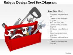 0714 unique design tool box diagram image graphics for powerpoint