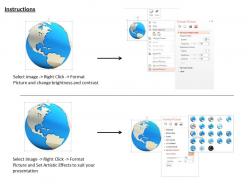 0814 3d globe graphic on white background to show global business image graphics for powerpoint