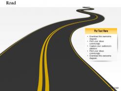0814 3d graphic of roadmap for timeline diagram image graphics for powerpoint
