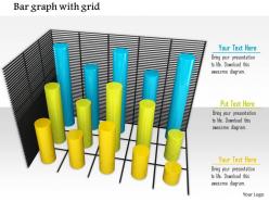 0814 bar graph with grid for business growth analysis image graphics for powerpoint