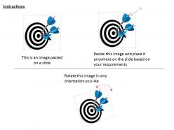 0814 black dart with multiple arrows hitting bulls eye image graphics for powerpoint
