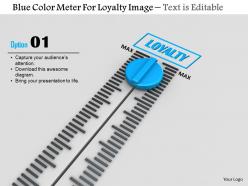 0814 blue color meter for loyalty image graphics for powerpoint