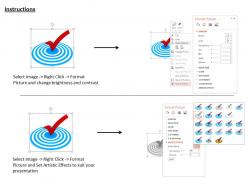 0814 blue dart with red right symbol for target selection image graphics for powerpoint