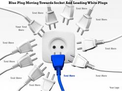 0814 blue plug moving towards socket and leading white plugs image graphics for powerpoint