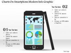 0814 business consulting diagram charts on smartphone modern info graphic powerpoint slide template