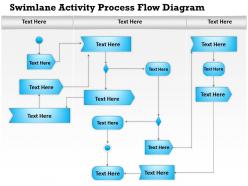 0814 business consulting diagram swimlane activity process flow diagram powerpoint slide template