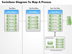 0814 business consulting diagram swimlane diagram to map a process powerpoint slide template
