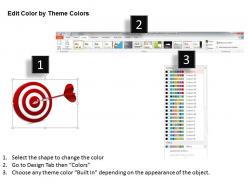 10806583 style circular bulls-eye 4 piece powerpoint presentation diagram infographic slide
