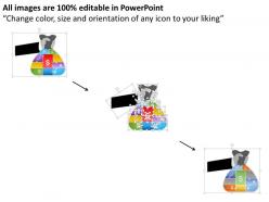 27353655 style puzzles matrix 4 piece powerpoint presentation diagram infographic slide