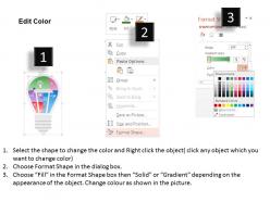 6983679 style variety 3 idea-bulb 5 piece powerpoint presentation diagram infographic slide