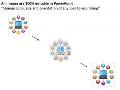 65248624 style cluster surround 9 piece powerpoint presentation diagram infographic slide