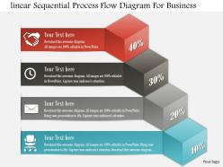 0814 business consulting linear sequential process flow diagram for business powerpoint slide template