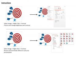 0814 business success concept with target dart and arrows image graphics for powerpoint