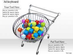 0814 cart full with multicolored balls shows shopping image graphics for powerpoint