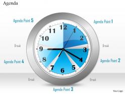 0814 clock to show time management for agenda display