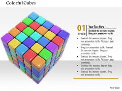 0814 colorful cubes making square for team representation image graphics for powerpoint